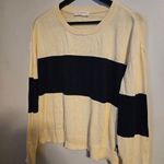 Known Supply Sweater Palmer Stripe Sun Fade Blue Stripe Organic Cotton Casual Size 2X Photo 2