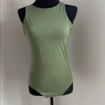 ReoRia Olive Green Sleeveless Bodysuit Photo 6