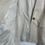 Avec Les Filles Linen Blend Cream Blazer Size M Photo 8
