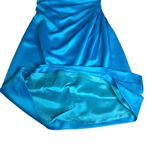 Bill Levkoff ске Sateen Strapless Formal Cocktail Mini Dress ске Aegean Blue ске 6 Photo 6