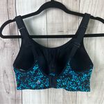 Champion  Black and Blue Patterned Sports Bra Photo 3