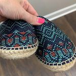 DV Dolce Vita Ottie Navy Woven Espadrilles Size 9 Photo 6