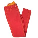 BLEULAB Reversable Orange & Red Denim Jeans Pants ~ Women's Size 27 Legging NWOT Photo 3