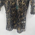 Happening in the present NWT H.I.P Goth Punk Women's Sheer Lace Top Black Gold Size M Rock Vamp Baddie Photo 4