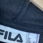 FILA Black Fleece Logo Front Long Sleeve Pullover Hoodie Women's Size Medium M Photo 3