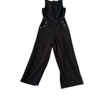 Romeo + Juliet Couture  Black Crop Leg Button Jumpsuit Size Medium Photo 5