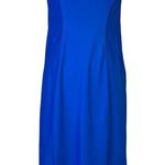 Zac Posen Haley Dress 12 Lapis Blue Sleeveless V-Neck New Photo 15