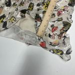 Jason Wu  Dress Womens 4 Grey Painterly Cream Floral Printed Midi‎ Tiered Silk Photo 8