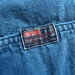 Ralph Lauren Lauren ‎ Vintage Denim Shorts 14W Utility Carpenter 90s Y2K Cotton Photo 5