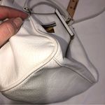 Juicy Couture  Crossbody Bag White Pebbled Convertable Adjustable Gold Zip Top Photo 11