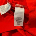 Jones New York Orange V-Neck Blouse with Gold Chain Detail. SIZE 1X Photo 5