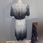 Vintage Ajax I love NY Black White Abstract patterned dress woman’s medium 80s Photo 2