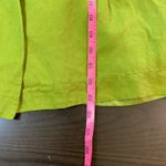 East 5th East‎ 5th Green Linen Blend Peplum Blouse XL Button Front Short Sleeve Cottage Photo 8