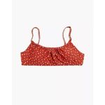 Madewell NEW  Second Wave Gathered‎ Bikini Top in Ditsy Floral, XXS Photo 1