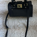 Steve Madden  Black Satchel with Gold Hardware Photo 0