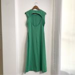 Free People FP Beach  Womens Dress Green Maxi Cut Out Back Cotton Size Small Photo 1