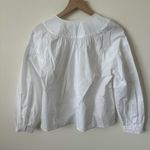 J.Crew Shirred popover top in cotton poplin white XS Photo 4