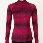 Nike 1/4 Zip Top Therma-FIT Womens Small Red Just Do It Gym Athleisure Workout Photo 0