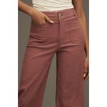 Anthropologie Maeve Colette Crop Wide-Leg Pants Rose Taupe Size 29 Gently Used Photo 2