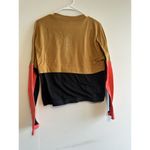 Nike running dri fit sweatshirt size Medium . Mustard, Orange And Navy Blue Photo 5