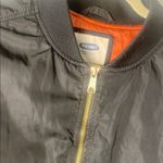 Old Navy Black Bomber Jacket with Gold Zipper Size XL Photo 5