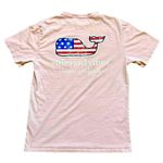 Vineyard Vines Pink Flag Whale Short Sleeve Pocket Tee Panama City Beach SMALL Photo 0