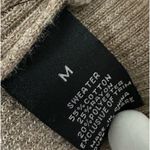 A Byer Ribbed Knit Faux Leather Accent Long Sleeve Tunic Ultra Mini Dress Medium Photo 8