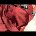 Poof New York WOMEN slouchy sweatshirt of the shoulder Sz L Photo 9