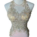 Clarisse  Blush Beaded Mermaid Gown | Size 5/6 Altered to XS | Prom Hoco Pageant Photo 3