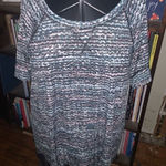 LuLaRoe  blue multicolored athletic scoop neck XL short sleeve tee Photo 0