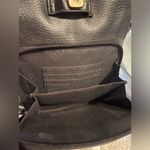 CRAZY HORSE  Leather Backpack Black Zipper-Back Front Compartment Pull-Tie Top Photo 8
