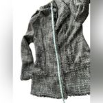 Guess  Women's Tweed Overcoat‎ Black Fringe Detail Size XL Casual Fall Photo 12