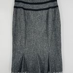 Worthington skirt 12 pencil tweed corset lace kick pleats academia whimsygoth Photo 4