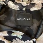 Revolve Nicholas Luna Romantic Silk Floral Mini Dress Tiered Ruffle long sleeve Black Size 0 Photo 8