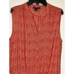 Hilary Radley Women's Lined Layered Sheer Tunic Midi Dress Orange Size 6 Photo 2