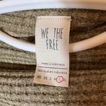 We The Free  Kitty Thermal Army Green Oversized Pullover Sweater Size Large Photo 5