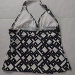 Jag jeans JAG Two Piece Geometric Halter Black White Bikini Size S Photo 3