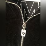 Michael Kors Black Soft Velour Spread Collar zip up Jacket women size L yoga Photo 3