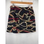Women’s EP Pro Size 6 Black Skort with Chain Pattern Gold Photo 1