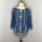 Johnny Was Johnny Was Cerise Tiered Sleeve Peasant Top Photo 3