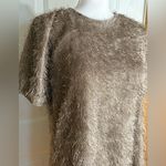 209 WST 38 New York Fuzzy Midi Dress size Large Tan Photo 1
