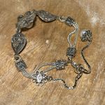 Sterling Silver DGS Turkey Filigree Floral White Pearl 925  Adjustable Bracelet Photo 10