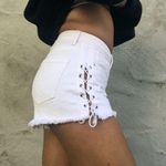 PacSun White lace up shorts Photo 1