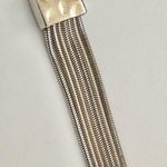 Sweet Lola silver tone long circle tassel necklace Photo 9