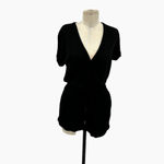 l*space L* Great Escape Romper Black Modal Short Sleeve Size XS Photo 2