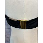 NWT Swimsuits For All Valentine Bandeau Bikini Top Black Ruched Size 18 Photo 3
