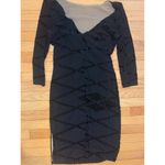 Kay Unger black hole punch cocktail dress with side slit size‎ 8 Photo 3