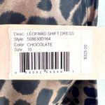 Rebecca Taylor Leopard Silk Shift Dress 10 Mobwife NWT Chocolate Animal Print Photo 9