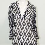 Justify  Nude & Black Print Blouse! Photo 1