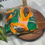 Fused Hawaii Kona Bottom Swimwear XL β Papayeah Tropical Papaya Print Green Photo 0